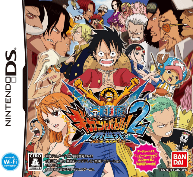 One Piece: Gigant Battle! 2: New World box art for Nintendo DS